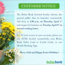 The stories found here discuss the financial issues and challenges effective immediately, the first half hour (30 minutes) of weekdays, branch operations will be dedicated to serving customers age 60+ and those at. The Belize Bank Limited Fotos Facebook