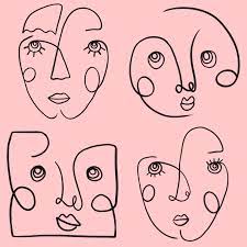 Pablo picasso is one of the most revered of the famous artists featured in art lesson plans for kids across the world. Continuous Line Drawing Doodle Picasso Art Graphic Design Face Faces Portrait Simple Easy Modern Di Face Line Drawing Simple Line Drawings Picasso Line Drawing