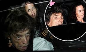 mick jagger and melanie hamrick spotted leaving rolling