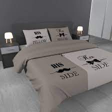ambianzz bedding mustache dekbedovertrek microvezel tweepersoons 200x200 220 dekbedovertrek beddengoed bed