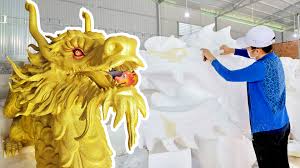 Khám phá xưởng sản xuất linh vật rồng Tết Nguyên đán Giáp Thìn 2024