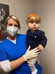 This little co-pilot takes his job very seriously. After just two months of  brachycephaly treatment with his Savannah, GA clinician Haley Counihan,  9-month-old Owen is already making great progress. The sky is