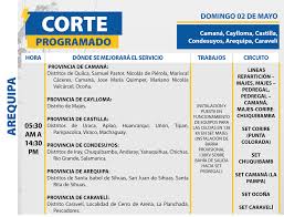 Alto pumacoto, centro poblado pueblo viejo, el puente, ocoña, pueblo de chule. Corte Electrico En 30 Distritos De 6 Provincias Incluida Arequipa Domingo 2