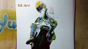 Cara menggambar drag berikut ini adalah artikel otomotif terkait dengan mesin tune up otomotif review motor mobil dan offroad mengenai cara menggambar drag. Menggambar Moto Gp Valentino Rossi Yd Art Youtube