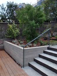 To contain the two levels as far the changes, this wall is built to prevent accidental sliding of soil particles. Modern Garden Wall Design