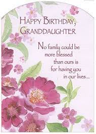 Age specific birthday cards for granddaughter card categories. Pink Flowers With Glitter Z Fold Granddaughter Designer Greetings Birthday Card Buy Online In Poland At Desertcart Pl Productid 62197341