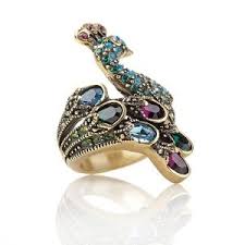 Peacock Ring Peacock Ring Peacock Jewelry Fashion Jewelry