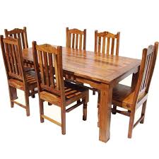 Rustic Solid Wood Dallas Dining Table With Chairs Set Dining Table Chairs Farmhouse Table Chairs Dining Table Dimensions
