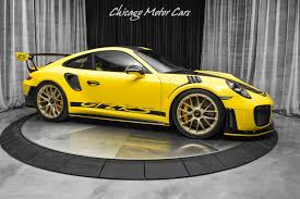 If you want the fastest and the most viscerally thrilling version then this is undoubtedly it, the ultimate incarnation of a roadgoing 911 to date. Used 2018 Porsche 911 Gt2 Rs Weissach Coupe Ipe Exhaust Cxx Interior Magnesium Wheels For Sale 369 800 Chicago Motor Cars Stock 18151