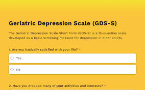 Image result for Geriatric Depression Scale