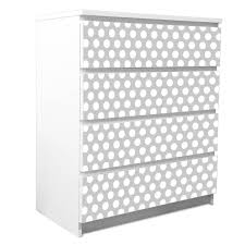Kommode grau tv schrank stoffkommode schubladenregal schuhregal beistelltisch. Mobelfolie Ikea Malm 4 Schubladen Punkte Grau Banjado