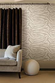 Zebra Print Living Room Feature Wall Wallpaper Modern Decor Idea Zebra Print Wallpaper Animal Print Wallpaper Zebra Wallpaper
