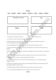 Check out ginger's spelling book and make sure you never confuse adapt and adopt again! Adapt Academic Word List Esl Worksheet By Vwelborn