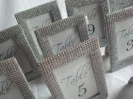 Set Of 10 Silver Bling 4x6 Frames Table Number Frames Menu Holders Food Signs Truly Bling Out Your We Framed Table Numbers Card Box Wedding Bling Party