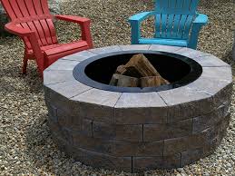 Made of welded 1/4″ x 1″ solid steel flat bar framework and fine steel mesh screen (8 x 8 per sq. Cambridge Pyzique Round Fire Pit Kit Fire Pit Kits Available In Nh Me And Ma