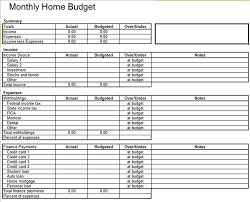 Excel Home Budget Template Home Budget Template Budget Template Personal Budget Template