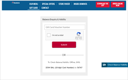 Check spelling or type a new query. Dominos Gift Card Balance Check Balance Enquiry Links Reviews Contact Social Terms And More Gcb Today