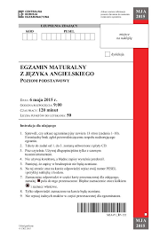 Arkusze zadań z języka polskiego na poziomie podstawowym. Matura Angielski Artykuly Dziennik Polski