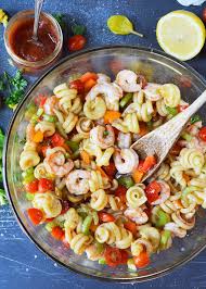 Add the shrimp and cook 2 to 3 minutes, until just opaque. Bloody Mary Shrimp Pasta Salad Wonkywonderful