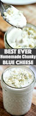 This Best Ever Homemade Chunky Blue Cheese Dressing Is Cool Creamy Tangy And Full Of Chunky Blue Cheese Crumbles It S Inc Recipes Blue Cheese Dressing Food