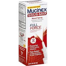 But nasal spray overuse has just one: Mucinex Sinus Max Nasal Spray Full Force 12 Hour Nasal Sprays Wade S Piggly Wiggly