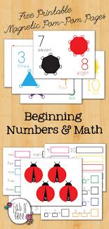 Printable Magnet Pom Pom Pages Math For Kids Homeschool Crafts Preschool Math