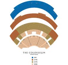 curious colosseum ceasar palace seating chart caesars palace