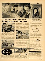 1948 Cessna Aircraft Ad Vintage Aircraft Aircraft Cessna