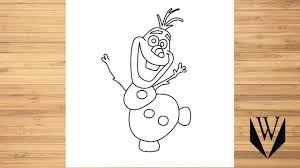 Wie Zeichnet Man Olaf Frozen Schritt Fur Schritt Easy Drawing Kostenloser Download Malvorlagen Youtube