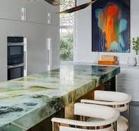 Fish Maw White Marble | White - Kitchen Countertops