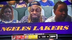 The nba is projecting virtual fans in virtual seats during games played in the bubble. it's super weird, but also pretty impressive. Lil Wayne Sneakily Smoked Weed While Being Featured As A Virtual Fan During Lakers Blazers Game Brobible