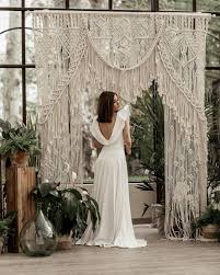 Large macrame hanging decoration for the wall in the living room, bedroom or hallway will add interior design and make it unique. 260 Macrame Wedding Ideas Macrame Wedding Wedding Backdrops
