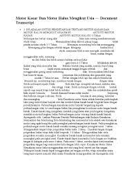 We did not find results for: Motor Kasar Dan Motor Halus Mengikut Usia