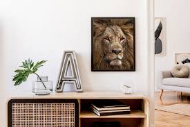 Maybe you would like to learn more about one of these? H Co Inspired Lion Wall Art Print This Lion Wall Art Decor Is Ideal For Home Office Nursery Classroom Once Framed This Stunning Piece Of Jungle Print Can Easily Add Character To