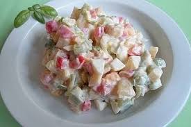 Kasesalat Mit Lauch Paprika Ananas Und Eiern Von Jacolea Chefkoch Rezept Kase Salat Salat Lebensmittel Essen