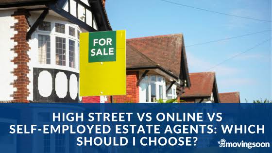 Choosing between High Street and Online Estate Agents in the UK market, AI generated