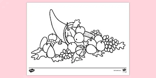 Free printable cornucopia coloring pages are a fun way for kids of all ages to develop creativity, focus, motor skills and color recognition. Cornucopia Colouring Sheet Primary Resources