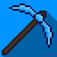 I Made Pixel Art Of The Diamond Pickaxe Minecraft Pixel art, pixel art, művészet, rajz png. i made pixel art of the diamond pickaxe