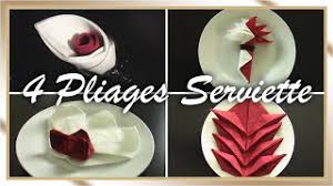Des serviettes de table pliées de manière amusante fait toujours son effet lors des grandes receptions comme un mariage ou même à ci contre, exemple de pliage de serviette en rose. 4 Pliages De Serviettes Pour Le Printemps 2021 Youtube