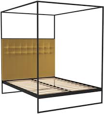 Cheap canopy bed frame uk. Regents Black Metal Canopy Frame Bed With Mustard Velvet Upholstered Headboard Cfs Furniture Uk