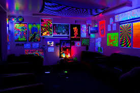 If you're having a black light party you may just want to decorate yourself not your room! Black Light Ideas For A Bedroom Top9home