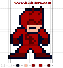 See more ideas about paper weights diy, paper roses diy, colourful cross stitch. Daredevil Updated Perler Bead Pattern Pixel Art Pokemon Perler Bead Art Pixel Art