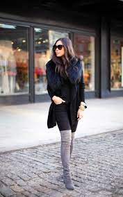 42 Knee High Boots Outfit To Try This Winter Winter Date Night Outfits Night Outfits Winter Fashion Outfits
