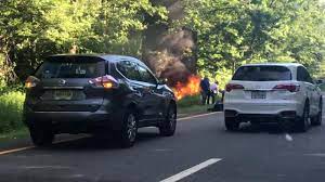 Upon arrival chief mattera confirmed a fully involved toyota camry in the right lane, he also requested the parkway be closed so no other cars would pass the burning auto. Raw Video Fiery Crash On Palisades Parkway
