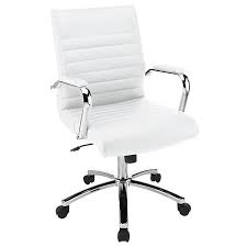 Realspace Winsley Mid Back Chair White By Office Depot Officemax Home Goods Chairs Leather Chair With Ottoman Ergonomics Furniture