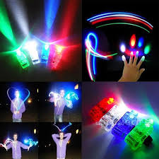 10 Pcs Finger Light Up Ring Laser Led Rave Dance Party Favors Glow Beams Hot Dance Party Favors Finger Lights Pink Party Decorations