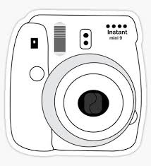 Artsy Redbubble Stickers Black And White Instax Mini Gifts Merchandise Preppy Stickers Black And White Stickers Tumblr Stickers
