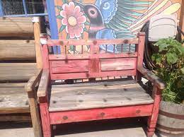 Mexican Folk Art Bench Rodeo Rustic Furniture Albuquerque Nm Rustic Furniture Decor Mexican Folk Art