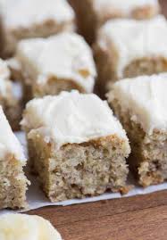 Banana Bread Bars With Browned Butter Glaze Recipe Banana Bread Bars Ripe Banana Recipe Banana Dessert