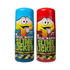 Check spelling or type a new query. Toxic Waste Slime Licker Sour Liquid Candy 2oz Toxic Waste Candy Slime Sour Candy